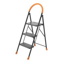 Magnusson Steel 3 Step 700mm Folding Step Stool With Platform