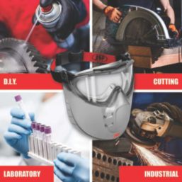 JSP Stealth 9200  Faceshield Goggle Light Grey