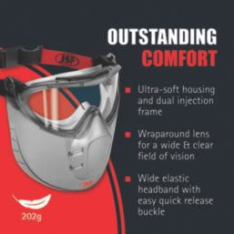 JSP Stealth 9200  Faceshield Goggle Light Grey
