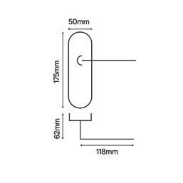 Smith & Locke Blyth Fire Rated Lever Lock Door Handle Pair Brushed Nickel