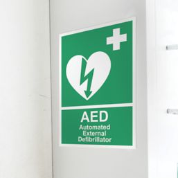Essentials "Automated External Defibrillator" Safety Sign 210mm x 148mm