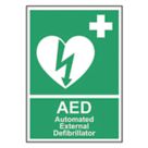 Essentials "Automated External Defibrillator" Safety Sign 210mm x 148mm