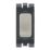 Hager Sollysta WMGFU13BSB 13A Grid Fused Spur Brushed Steel with Black Inserts
