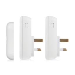 Byron DBY-22317UK Plug-In Wireless Doorbell Kit White 3 Piece Set