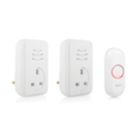 Byron DBY-22317UK Plug-In Wireless Doorbell Kit White 3 Piece Set
