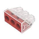 Wago  41A 3-Way Push-Wire Connector 50 Pack