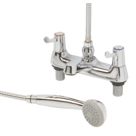 Commercial Chrome  100mm Lever  Bath Shower Mixer Tap