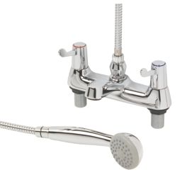Commercial Chrome  100mm Lever  Bath Shower Mixer Tap