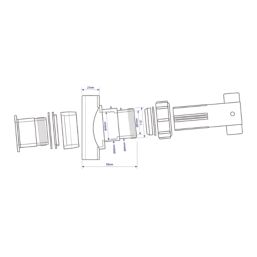 McAlpine  Mechanical Pipe Boss Connector Black 32mm