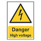 "Danger High Voltage" Sign 210mm x 148mm