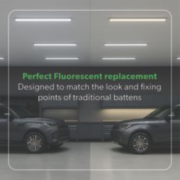 4lite Torre Single 5ft LED Batten 25/50W 6500lm 230V