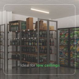 4lite Torre Single 5ft LED Batten 25/50W 6500lm 230V