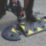 JSP 10mph Speed Bump End Caps Black / Yellow 50mm 2 Pack