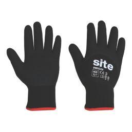 Site  Thermal Nitrile Gloves Black Small
