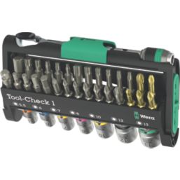 Wera Tool-Check 1 1/4" Drive Compact Ratchet & Accessory Set 38 Pieces
