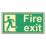 Essentials  Photoluminescent "Fire Exit Man Left" Sign 150mm x 300mm