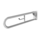 Nymas NymaPRO Doc M Trombone Lift & Lock Hinged Grab Rail  White 800mm x 200mm x 35mm