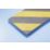 Mottez  Grey/Yellow Protective Foam Strips 1000mm x 150mm x 10mm 2 Pack