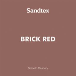 Sandtex 5Ltr Ultra Smooth Brick Red Masonry Paint