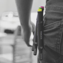 TRACER  Thick Tip Mixed Colours Non-Permanent Marker 3 Piece Set