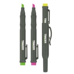 TRACER  Thick Tip Mixed Colours Non-Permanent Marker 3 Piece Set