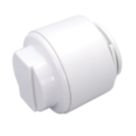 FloPlast FloFit+ Plastic Push-Fit Stop Ends 15mm 2 Pack
