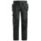 Snickers 6271 Full Stretch Work Trousers Black 39" W 32" L