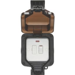 Knightsbridge  IP66 13A Weatherproof Outdoor Switched Fused Spur with LED