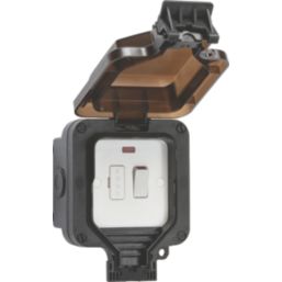 Knightsbridge  IP66 13A Weatherproof Outdoor Switched Fused Spur with LED