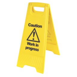 Caution Work in Progress A-Frame Safety Sign 680mm x 300mm