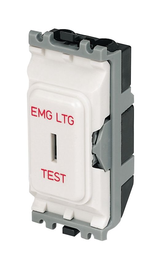 MK Grid Plus 20A Grid SP Control Switch White with Colour-Matched ...