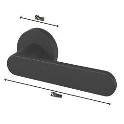 Smith & Locke Maugan Door Handle Pair Matt Black
