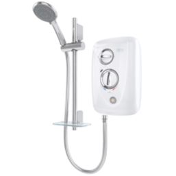 Triton T80 Easi-Fit+ White/Chrome 10.5kW Thermostatic Electric Shower