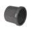 FloPlast  Push-Fit/Solvent Weld Single Socket Soil Pipe Coupler Anthracite Grey 110mm