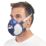 3M 4255+ One Size Half Mask Respirator with Filters A2-P3