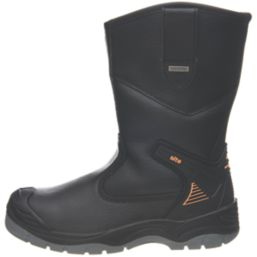 Site Hydroguard Size 11  Black Water-Resistant Steel Toe Cap Safety Rigger Boots