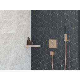 Hansgrohe AddStoris 1-Tier Corner Basket Brushed Bronze