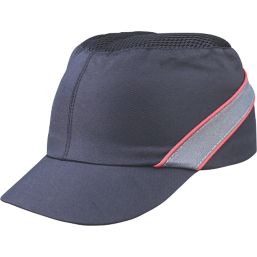 Delta Plus  Short Peak Bump Cap Black/Red One Size