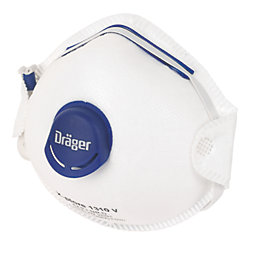 Draeger X-Plore 1310V Cup-Valved Dust Masks P1 10 Pack