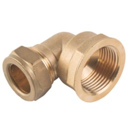 Midbrass  Brass Compression Reducing 90° Female Iron Elbow 1" x 3/4"