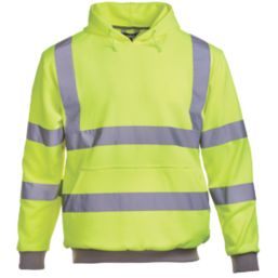 Site Cromer Hi Vis Hoodie Yellow Large 48 1 2 Chest Screwfix