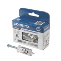 Corefix CFX144KT No Drill Heavy Duty Cabinet Fixing Kit 20mm x 44mm 4 Pcs