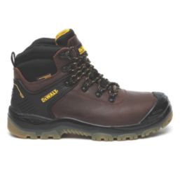 DEWALT Newark Size 10  Brown Waterproof Steel Toe Cap Safety Boots