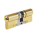 Yale Fire Rated 3 Star Double Platinum Euro Profile Cylinder 45-50 (95mm) Brass