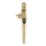 Smith & Locke  Right-Handed Cockspur Window Handle Polished Brass