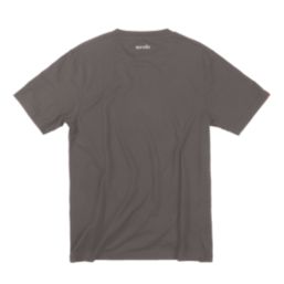 Scruffs Eco Worker Pocket Short Sleeve T-Shirt Charcoal Small 36-38" Chest