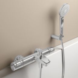 Ideal Standard Ceratherm T25 Exposed Single Outlet Thermostatic Chrome Bath Shower Mixer Valve