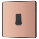 British General Evolve 20 A  16AX 1-Gang 2-Way Light Switch  Copper with Black Inserts