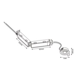 Lexco  Fixed  Recessed Non-Maintained Emergency LED Downlight White 1.2W 190lm 50mm