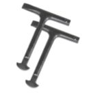 Faithfull 125mm D-Type Manhole Keys 2 Pack
